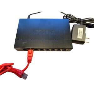 NETGEAR 8-Port Gigabit Ethernet Unmanaged Switch (GS308) Home/Office Network Hub